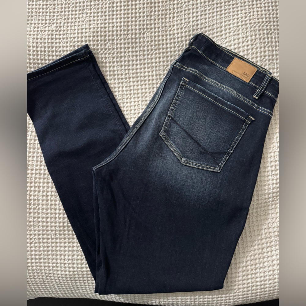 BKE Dark Blue Straight Leg Jeans